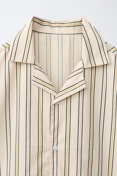 6-14 AÑOS/ PIJAMA CAMISERO RAYAS - Tostado de Zara