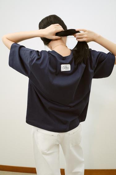 T-SHIRT IMPRIMÉ ©CASA BATLLÓ - Bleu pétrole de Zara - Image 4