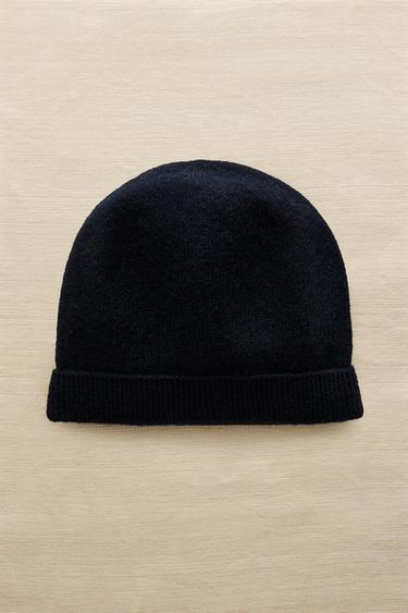 Zara KAPA ZA BEBE OD KAŠMIRA – mornarsko plava