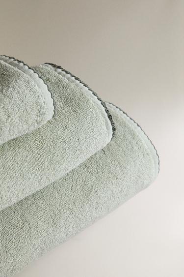 SERVIETTE DE BAIN PICUETA - Vert clair de Zara - Image 1