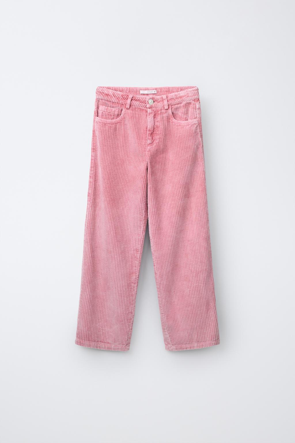 CORDUROY WIDE-LEG TROUSERS