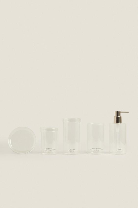 BOROSILICATE BATHROOM ACCESSORY SET | ZARA Mexico