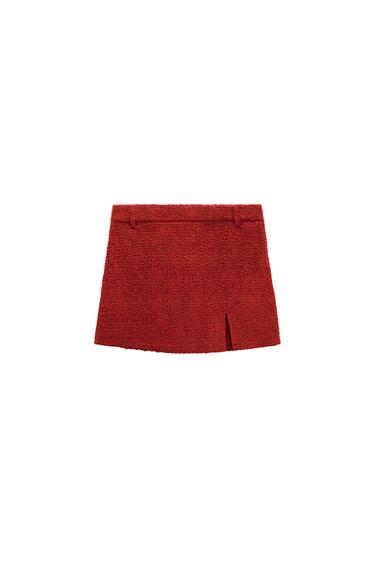 TEXTURED SKIRT WITH VENT
