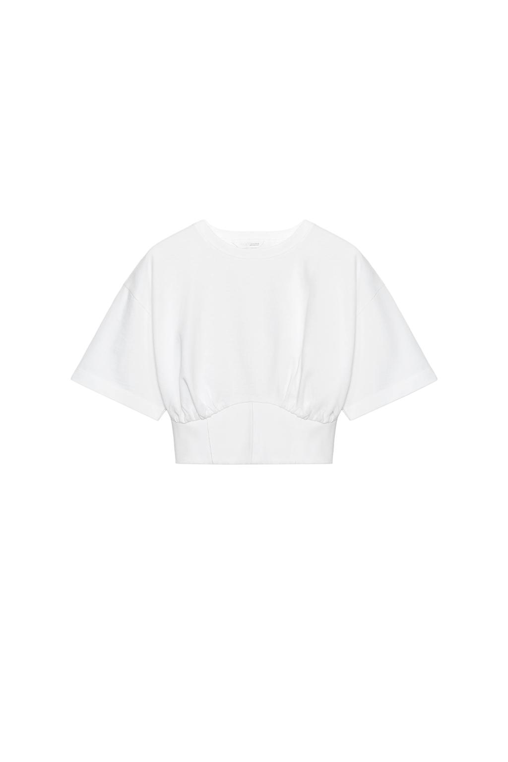 SHORT SLEEVE CROPPED T-SHIRT - image 3