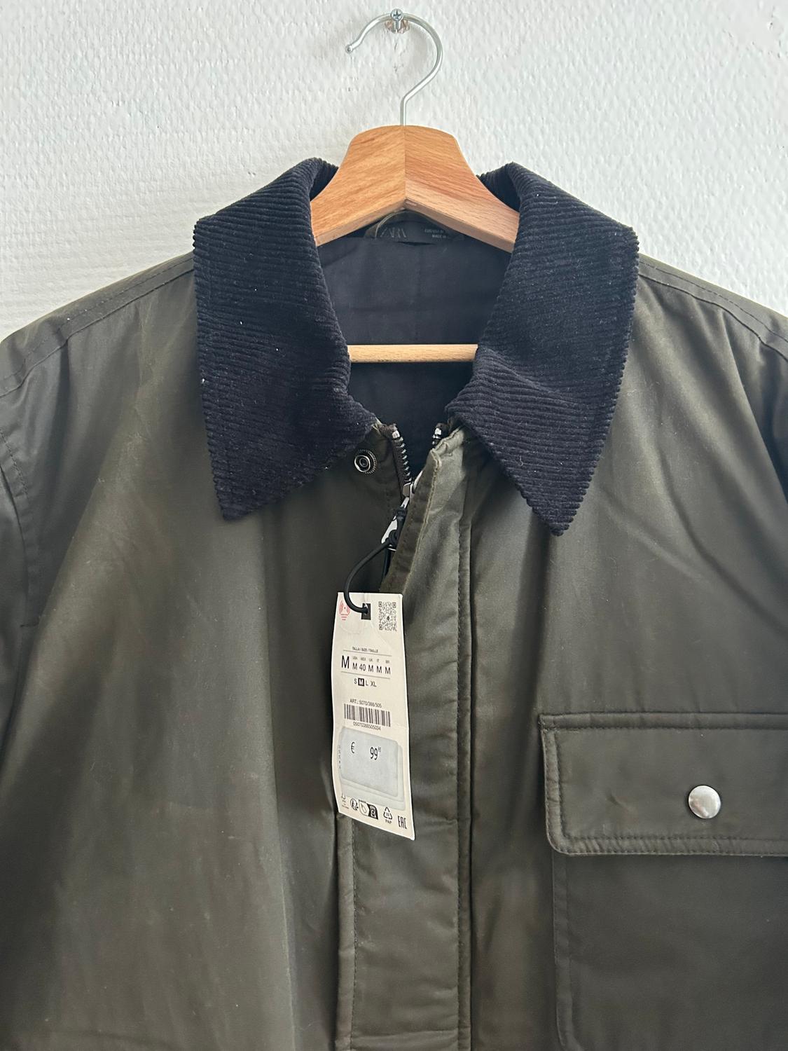WAXED PARKA WITH CONTRAST COLLAR - Image 4
