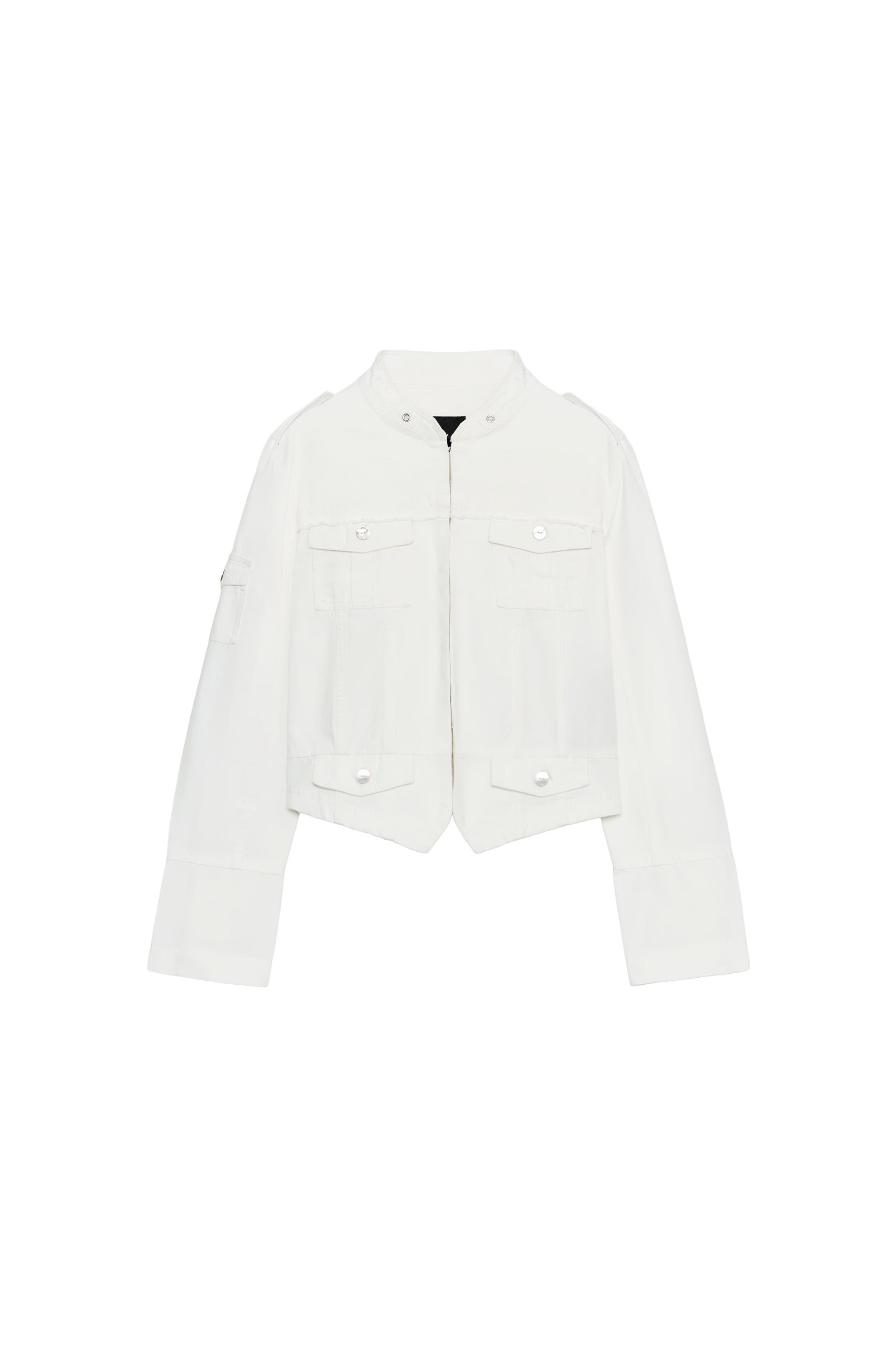 MULTI-POCKET JACKET - Oyster-white | ZARA United States