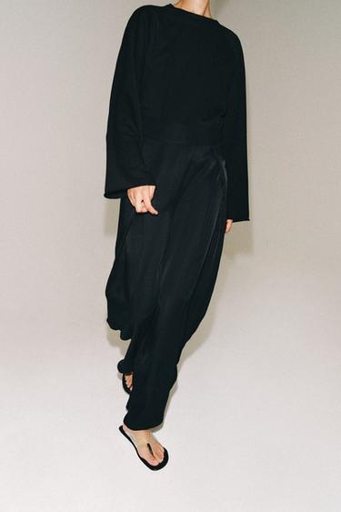 PANTALON À FENTES ZW COLLECTION - Noir de Zara - Image 5