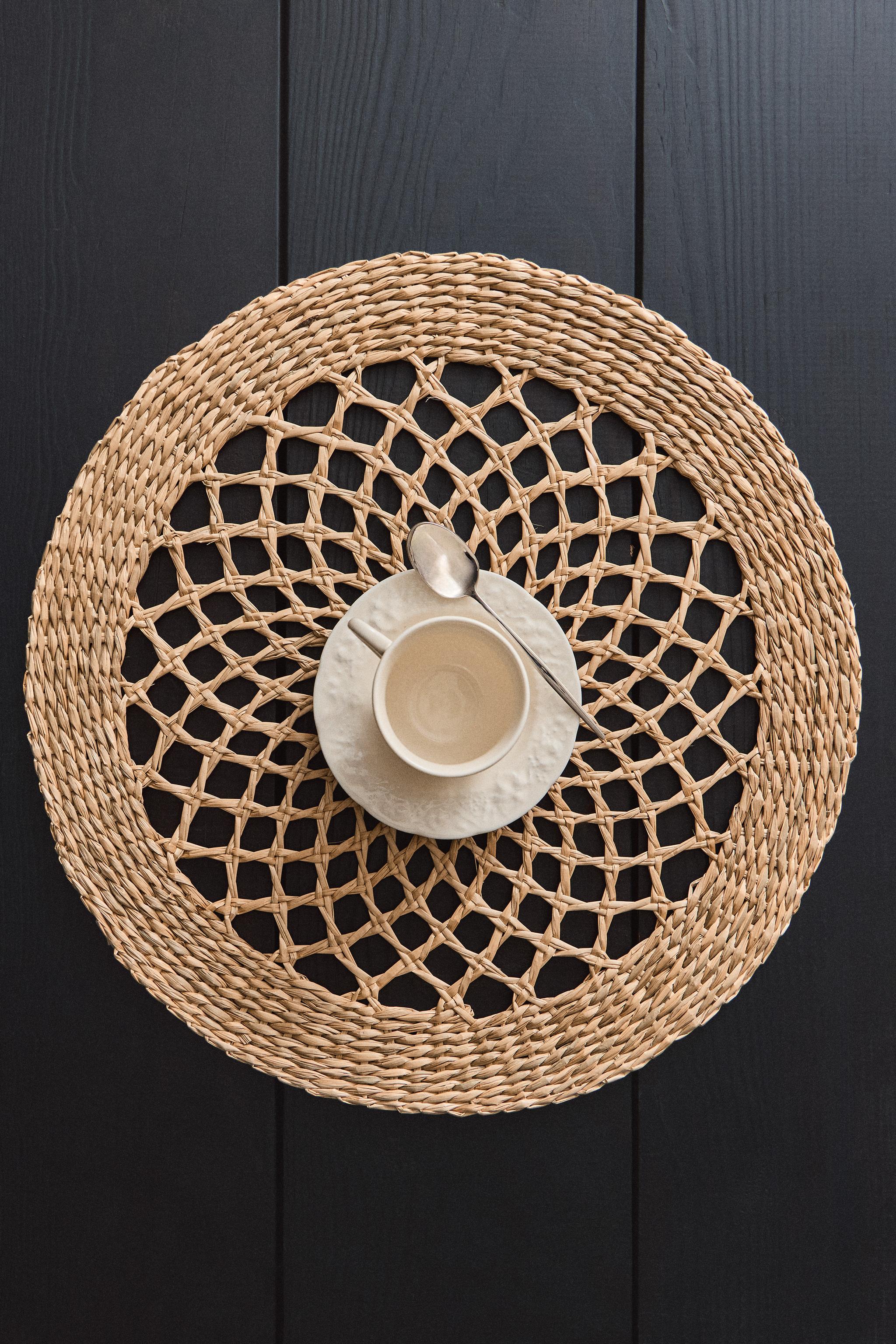 SET DE TABLE ROND EN FIBRE