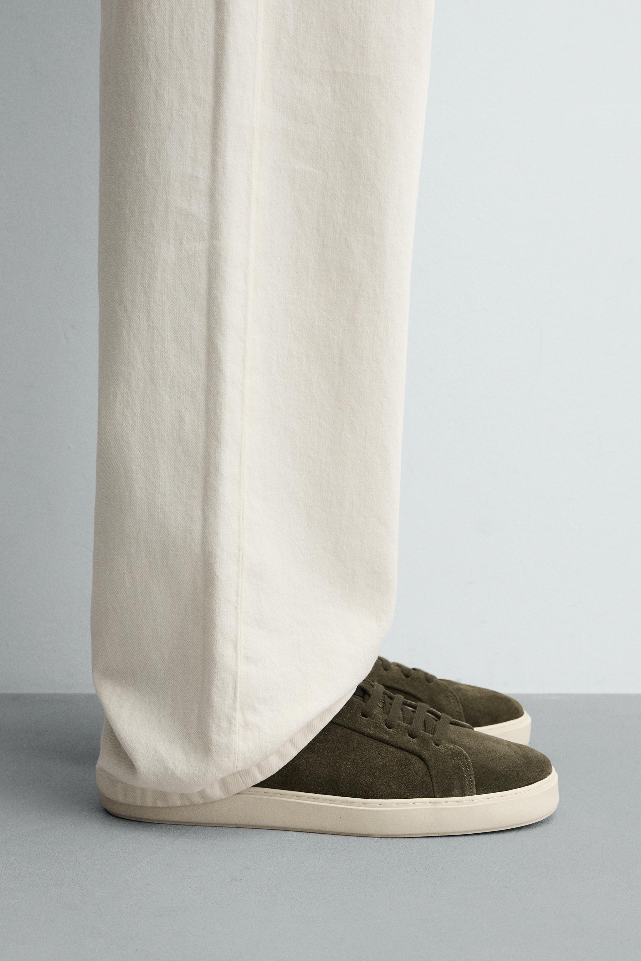 LEATHER TRAINERS