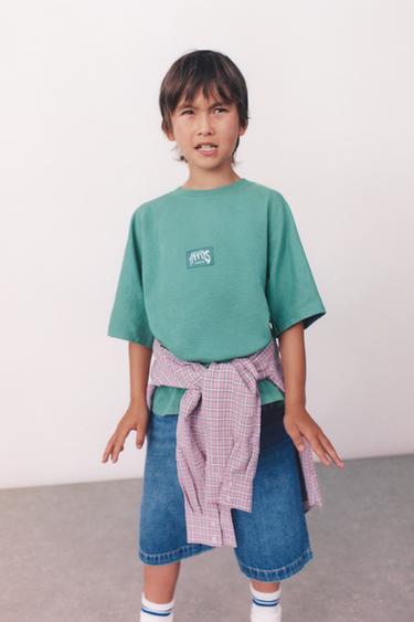 GRAFFITI PRINT T-SHIRT - Green by Zara