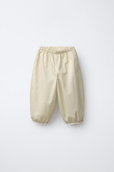 Zara LACE JOGGER PANTS - Butter