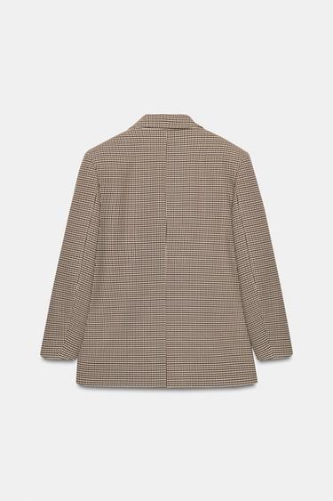 VESTE OVERSIZE À BOUTONNAGE CROISÉ - Noir / Vert de Zara - Image 9