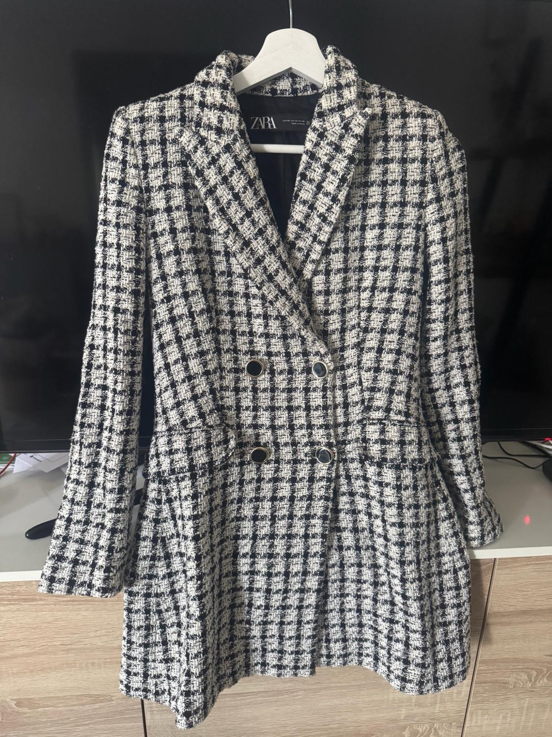 TEXTURED CHECK BLAZER - Image 4