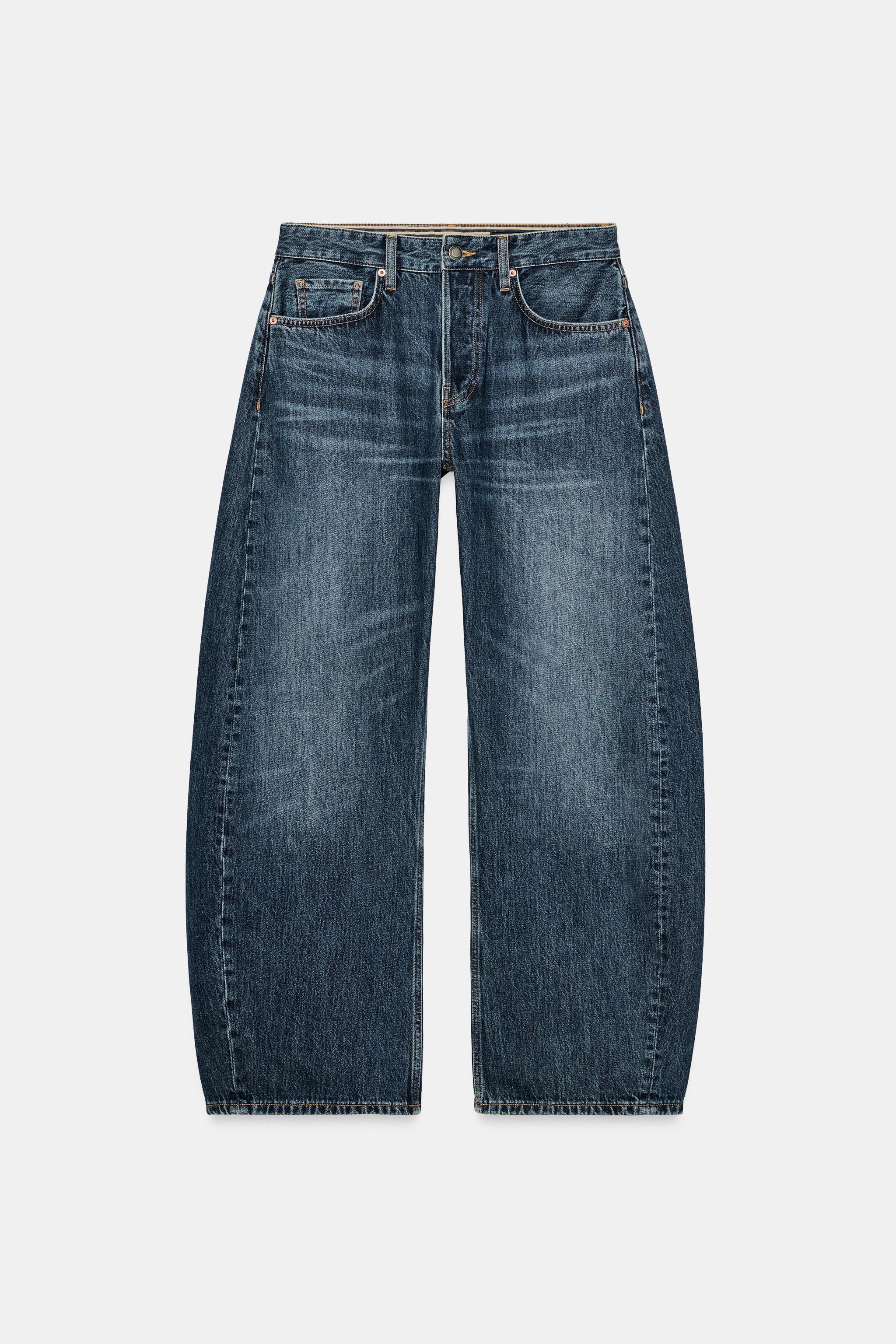Zara ZW COLLECTION BARREL ORTA BEL JEAN görsel 6