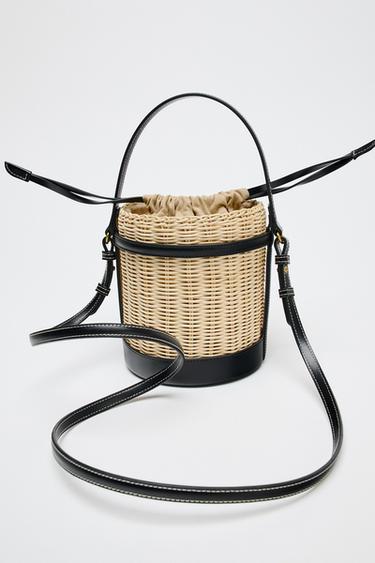 SAC RIGIDE TOP TRESSÉ - Beige clair de Zara - Image 1