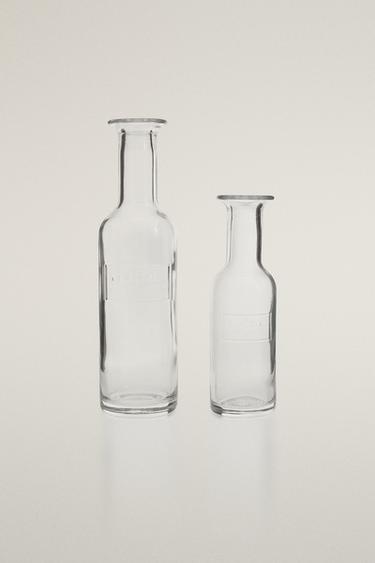 NARROW NECK GLASS BOTTLE - Transparent by Zara - Image 0