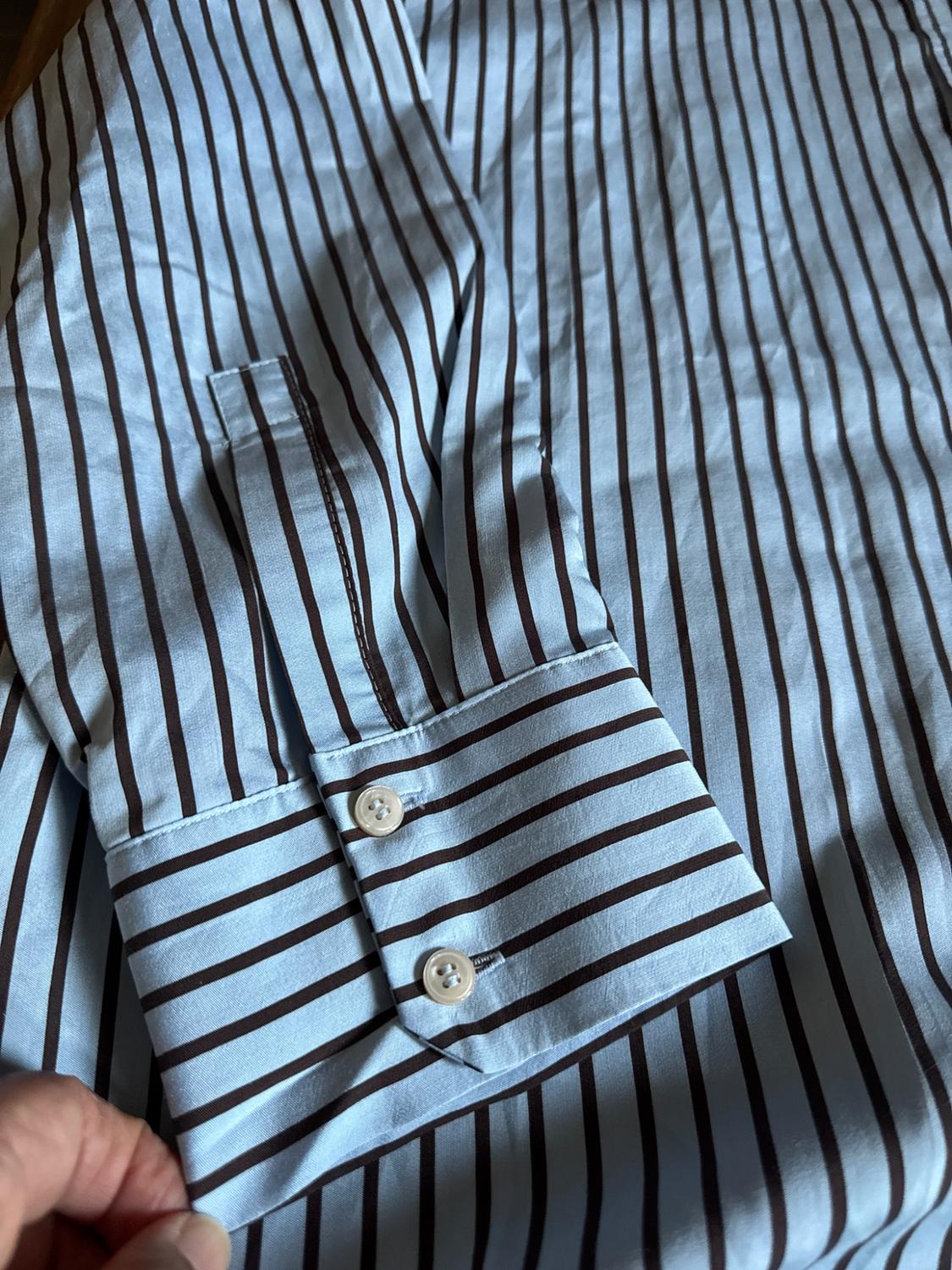OVERSIZE STRIPED POPLIN SHIRT - Image 4