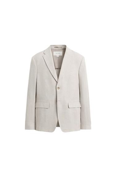 BLAZER TRAJE 100% LINHO - Areia da Zara