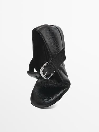 Zara Flat shoes with buckled strap - Black - Image 0