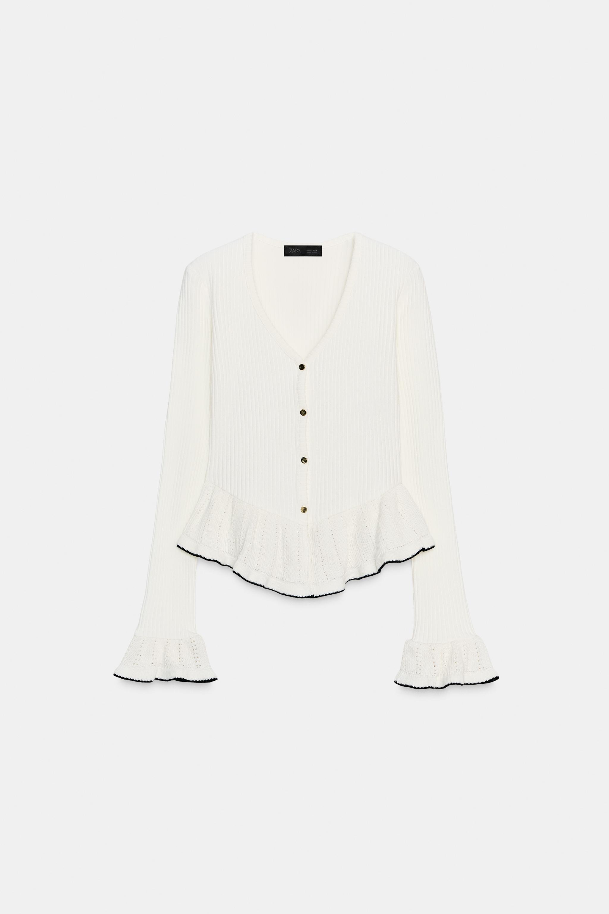 VESTE SOFT À VOLANTS