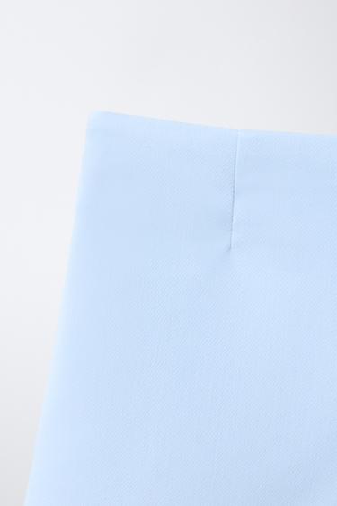 PLAIN BERMUDA SKORT - Pastel blue by Zara - Image 3