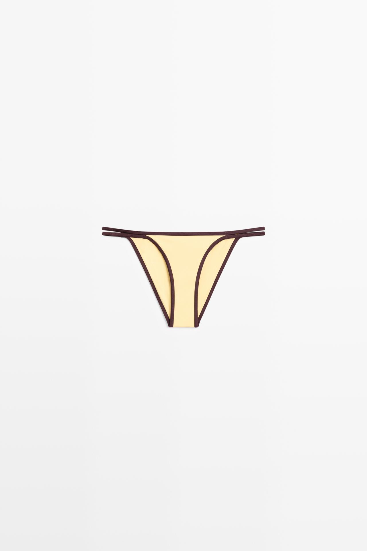 Contrast bikini bottoms — Yellow