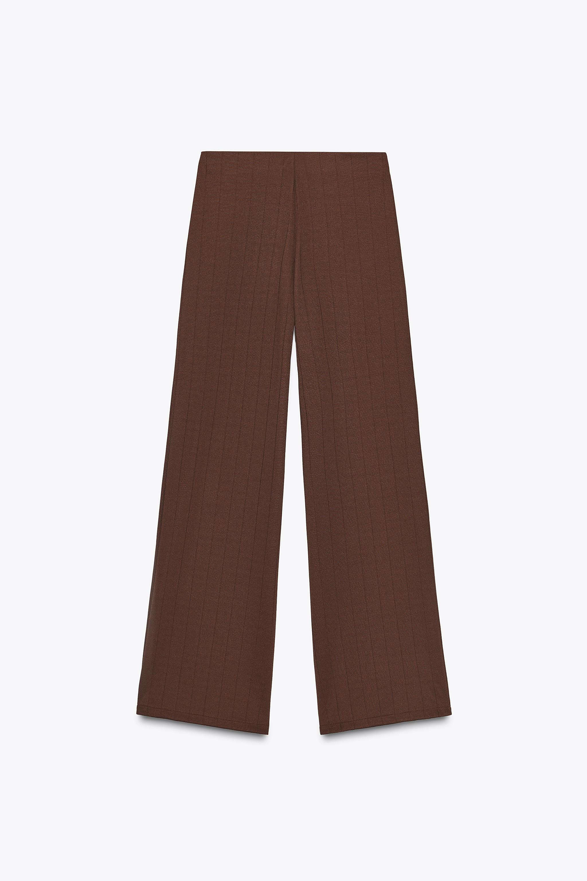 パンツ TWILL WIDE PANTS (BROWN) / LOST CONTROL AXXD Brown Pants for Women Casual Cotton Linen Drawstring