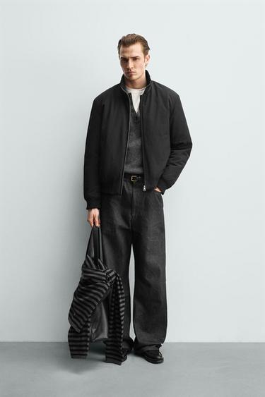 جاكيت منجد مقاوم للماء - أسود الخاص بـ Zara - صورة 0