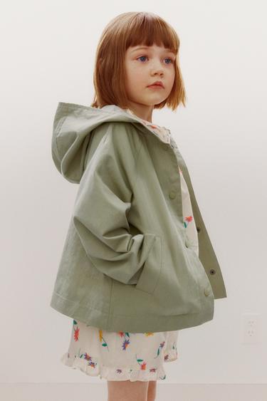 PARKA FORRO INTERIOR FLORES - Khaki claro de Zara