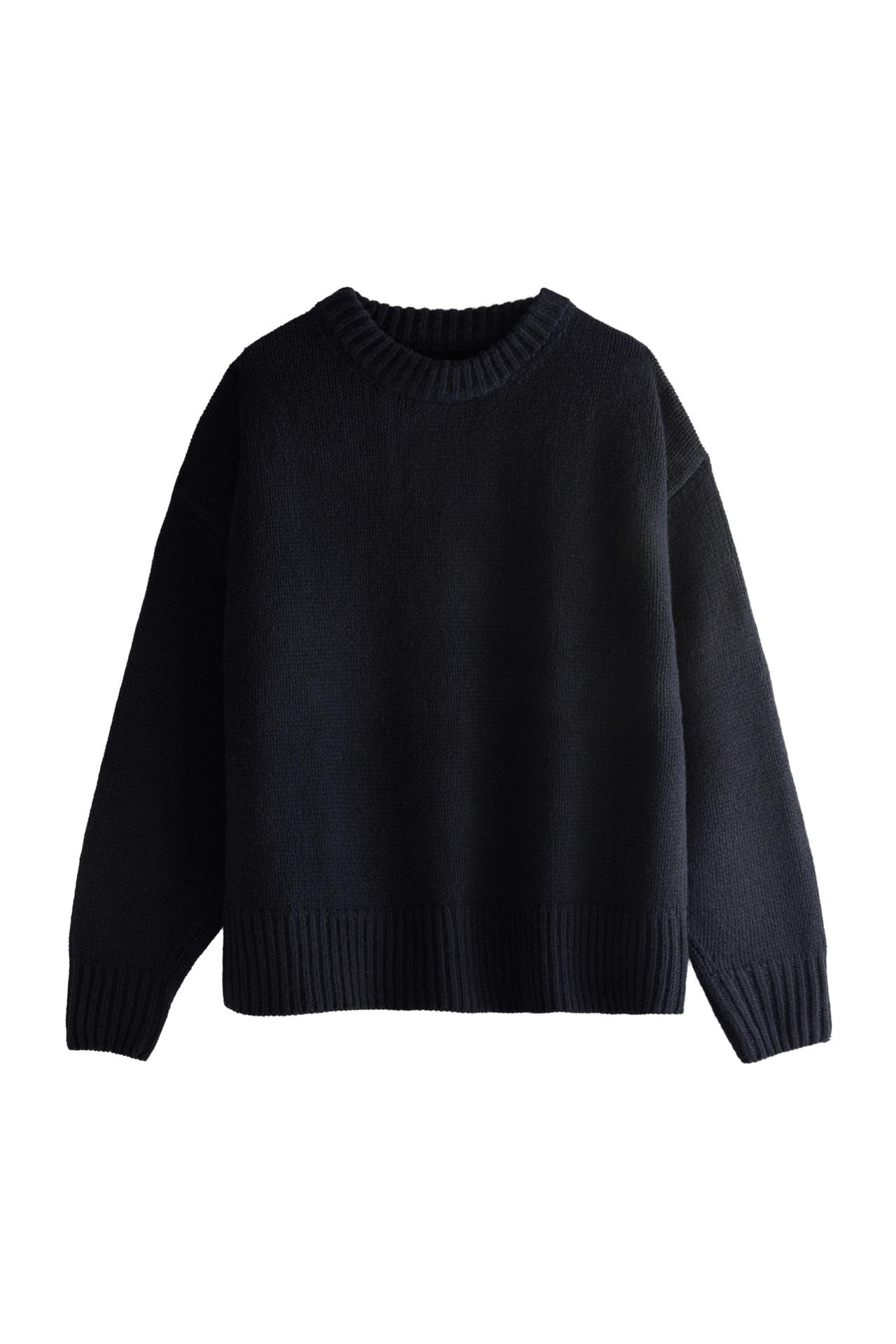 WOOL SWEATER WITH ROUND SNOOD