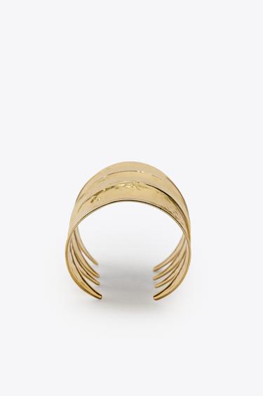ROW CUFF BRACELET - Golden by Zara - Image 2