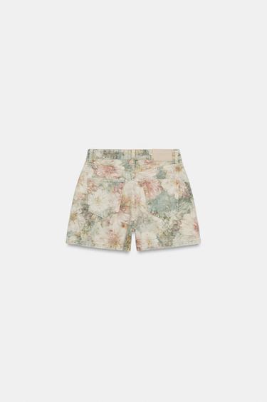 Z1975 MID-RISE FLORAL PRINT SHORTS - Multicoloured by Zara - Image 6