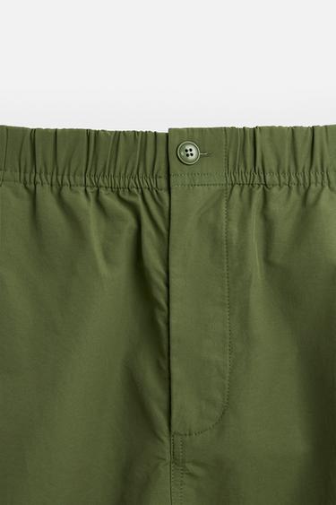 TECHNICAL CARGO BERMUDA SHORTS - Olive green by Zara - Image 8