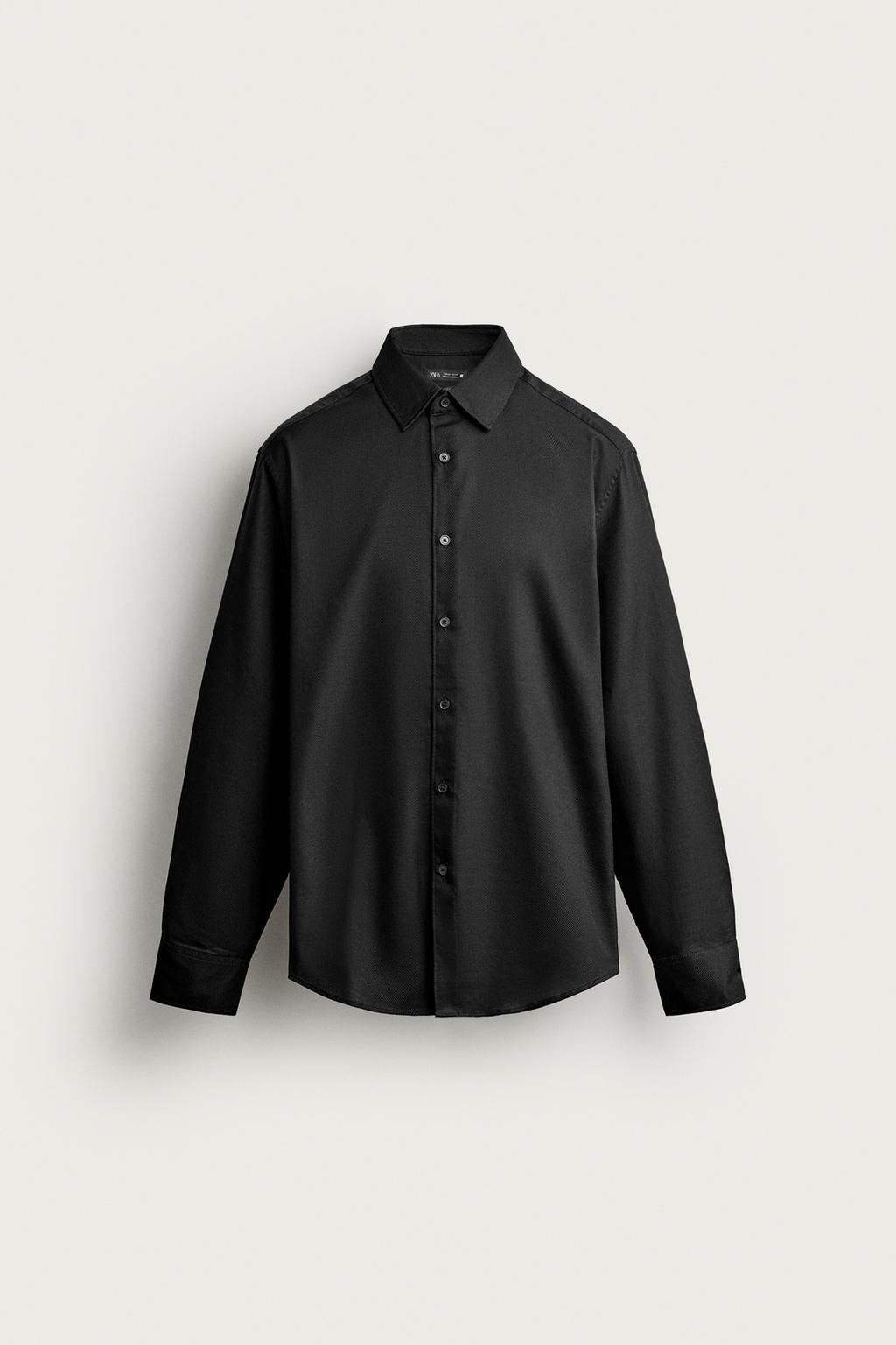 TEXTURED REGULAR FIT SHIRT