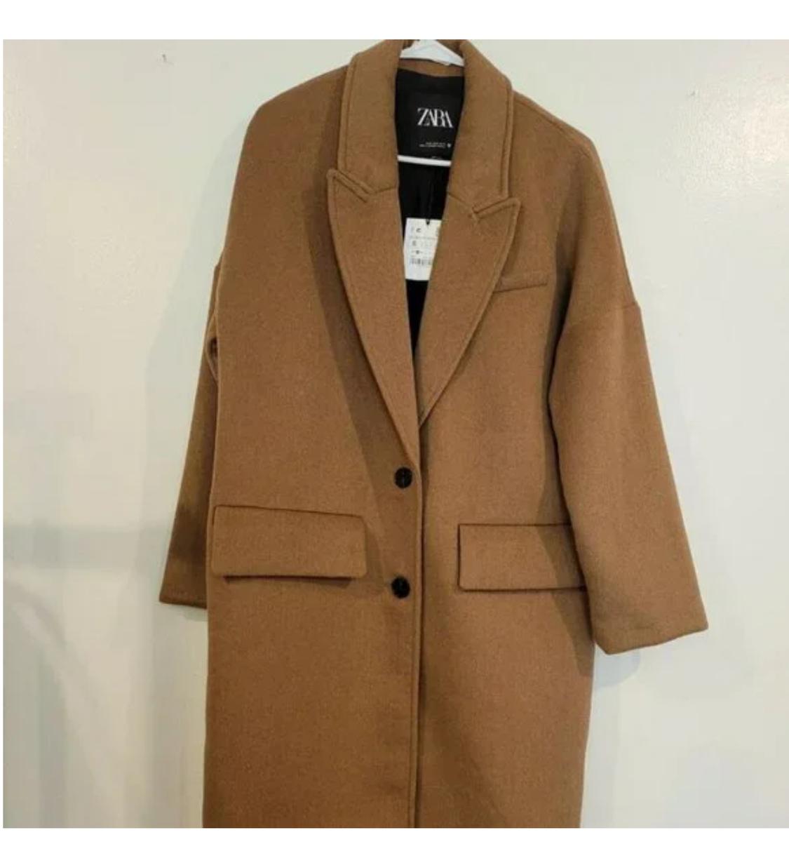 OVERSIZED LAPEL COLLAR COAT TRF