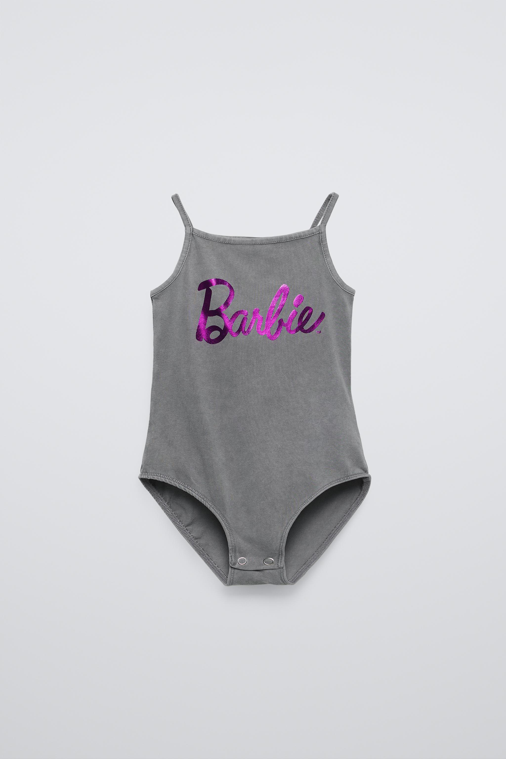 BARBIE MATTEL WASHED EFFECT BODYSUIT Anthracite grey ZARA Canada