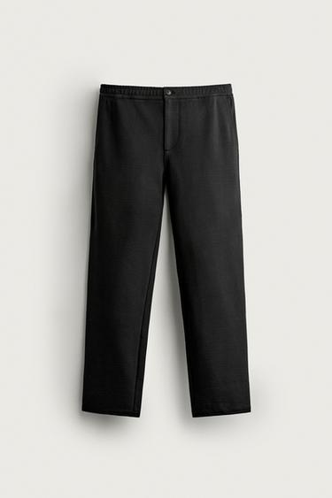 COMFORT JOGGER WAIST TROUSERS - Black by Zara