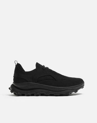 TÊNIS DE TECIDO COM VOLUME - Preto da Zara
