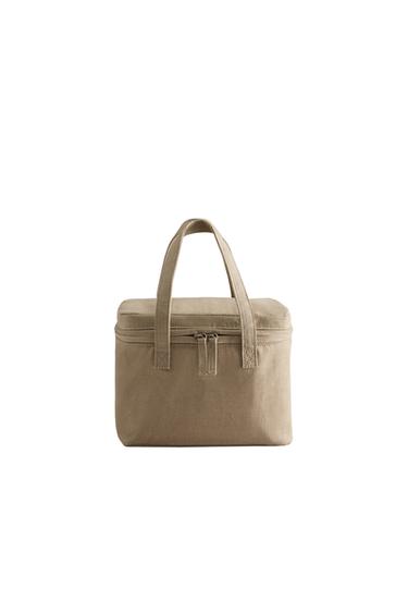 Zara PORTABLE LUNCH BAG - Light beige