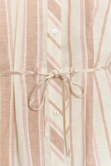 STRIPED METALLIC THREAD SHIRT - Multicoloured by Zara - Image 6