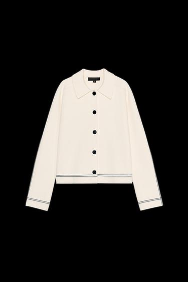 CHAQUETA PUNTO VIVOS - Crudo de Zara - Imagen 0