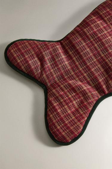 FISH PET CHRISTMAS STOCKING - Burgundy by Zara - Image 2