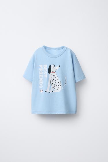 CAMISETA ESTAMPADA ANIMALES - Celeste de Zara - Imagen 0
