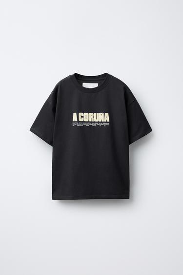 A CORUÑA CITY T-SHIRT - Anthracite grey by Zara - Image 0