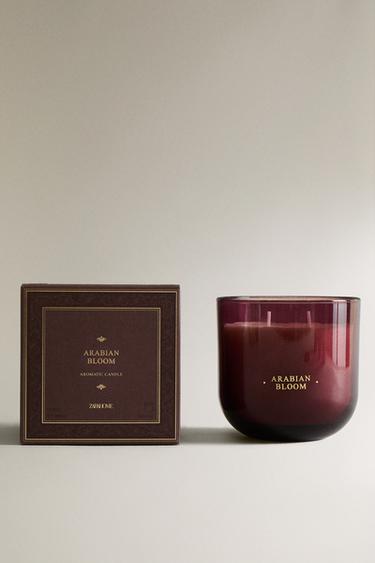 (400 G) ARABIAN BLOOM SCENTED CANDLE - Золотий Zara