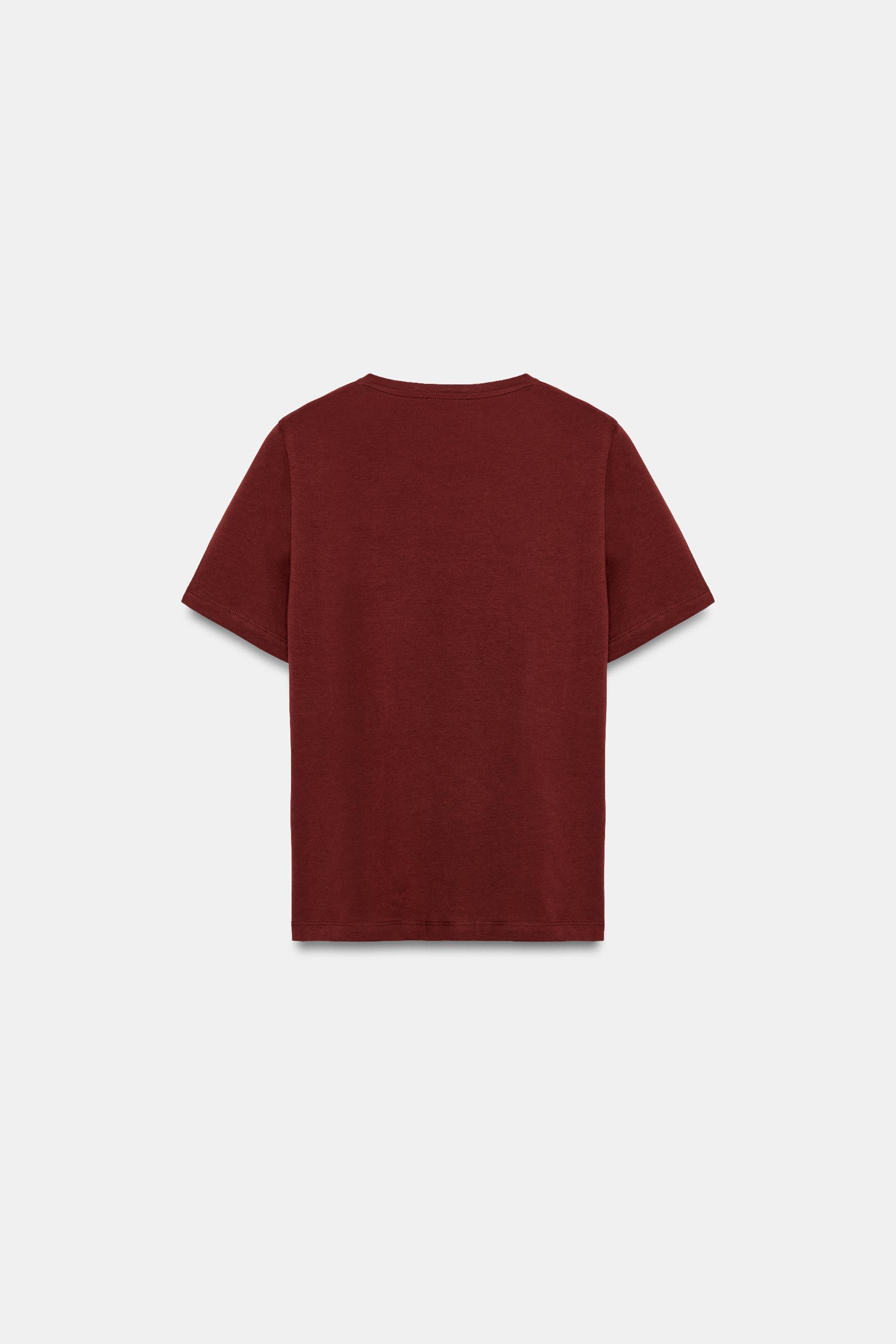 Женские футболки Zara SHORT SLEEVE T-SHIRT — фото 6