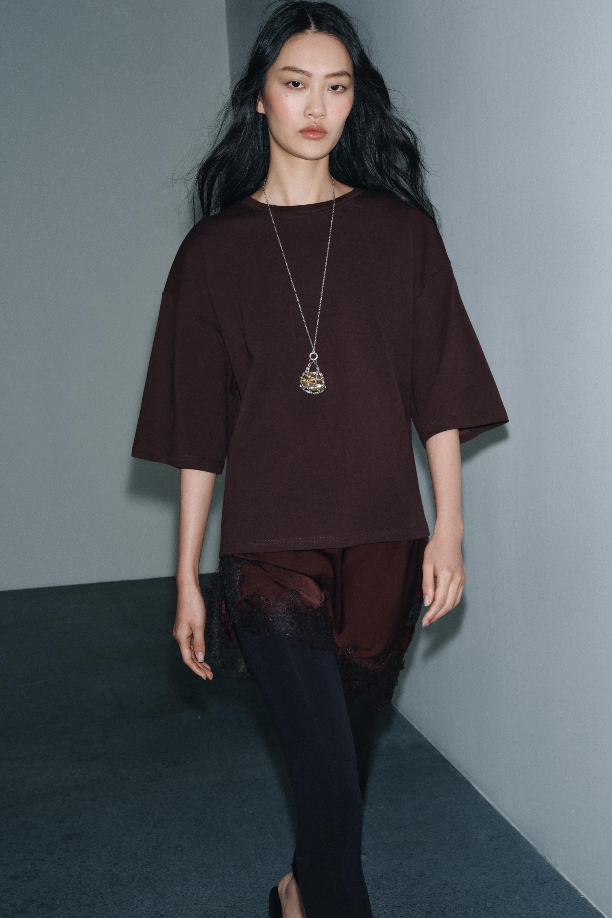 COMBINATION LACE T-SHIRT