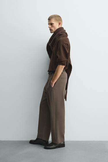 PLEATED RELAXED FIT TROUSERS - Sand by Zara - Image 3