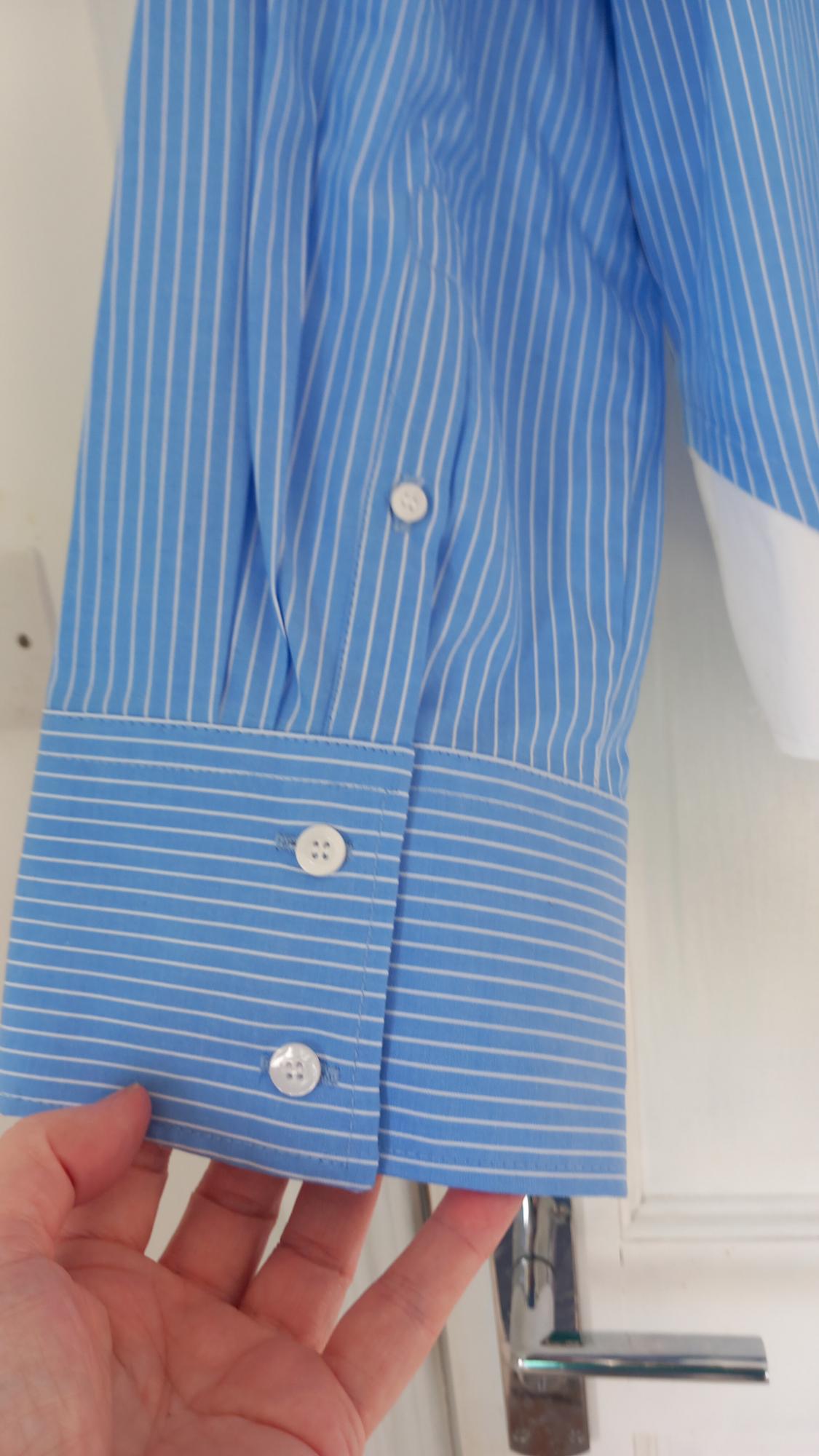 POPLIN SHIRT WITH CONTRAST STRIPES - Image 4