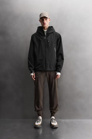 TECHNICAL SHELL WATERPROOF JACKET - Black by Zara